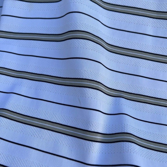 Lot of 3 George Polo Shirt Gray Golf Short Sleeve Red Blue White Striped XL - Picture 9 of 12